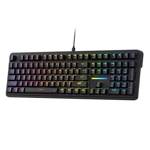 Redragon K745 Wired Gasket RGB Gaming Keyboard, 108 Keys Mechanical Keyboard w/Extra 4 Hotkeys, Upgraded Hot-swappable Socket, 5-Layer Noise Dampening, Creamy & Thocky Custom Linear Switch main image
