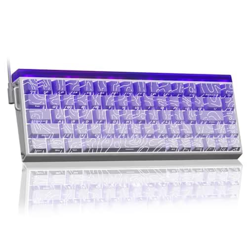 AULA Hero 68 HE 60% Gaming Keyboard Wired, Hall Effect Magnetic Switch Keyboard with Adjustable Actuation, Fast Trigger Mode, 8K Hz Polling Rate, 0.125ms Latency,Side Printed PBT Keycaps, RGB Backlit image