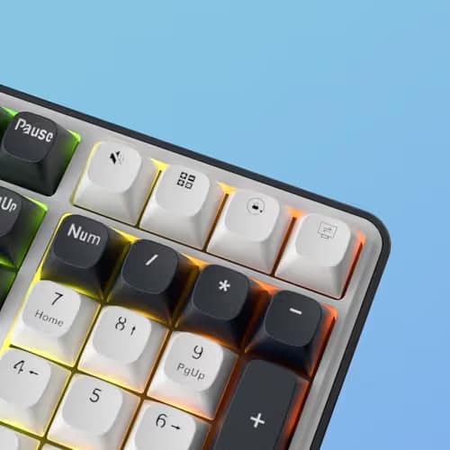 Redragon K689 Wired Gasket RGB Gaming Keyboard, 108 Keys Mechanical Keyboard w/Extra 4 Hotkeys, Upgraded Hot-swappable Socket, 3-Layer Noise Dampening, Mixed Color Keycaps, Custom Linear Switch image