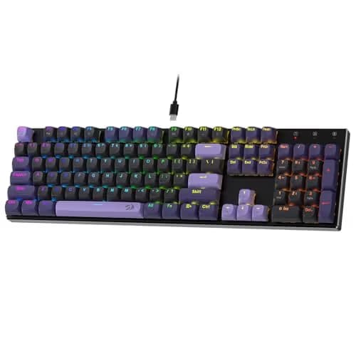Redragon K556 HE Rapid Trigger Gaming Keyboard, 100% 104 Keys Wired Mechanical Keyboard w/Hyper-Fast Actuation, Dedicated Hall Effect Magnetic Switch, 2-Layer Noise Dampening, Original Aluminum Base image