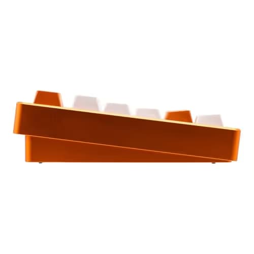 KEEBMONKEY WOBKEY Rainy 75 Aluminum HMX/JWK Switches Mechanical Keyboard with Superior Acoustics, Wired, BT, 2.4G Wireless Connectivity (Pro Orange(Mirrored Glass Weight)) image