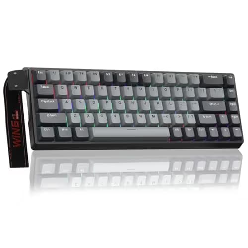 AULA WIN68 HE PRO - Hall Effect Gaming Keyboard with Magnetic Switch, Fast Trigger Mode Adjustable Actuation, 8KHz Polling Rate, Wired RGB Backlit Mechanical Gaming Keyboard 60 Percent Compact Design main image
