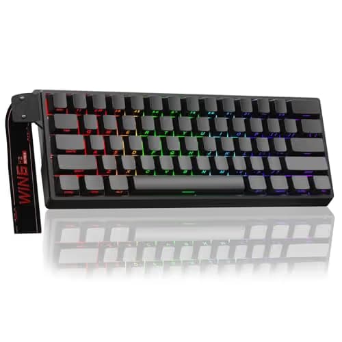 Aula WIN60 HE - 60% Mechanical Gaming Keyboard Wired, Magnetic Switch Hot Swappable, Adjustable Actuation Rapid Trigger Mode, 8000 Hz Polling Rate, RGB Small Keyboard 60 Percent Compact Design for PC main image
