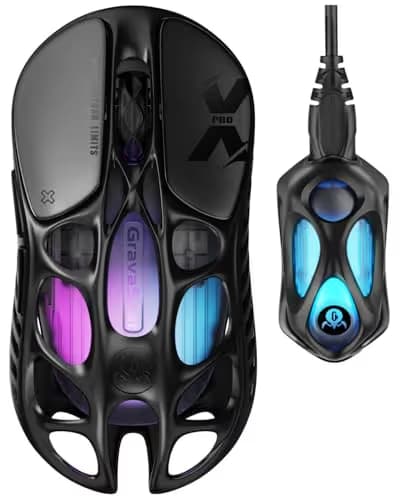 GravaStar Mercury X Pro Galaxy Black 8KHz Wireless Gaming Mouse main image