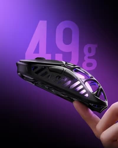 GravaStar Mercury X Pro Galaxy Black 8KHz Wireless Gaming Mouse image