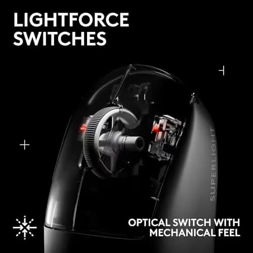 Logitech G PRO X Superlight 2 SE Wireless Gaming Mouse, 60 g pro-Grade Mouse with 5 programmable Buttons, 44K DPI Sensor, 888+ IPS, 1 kHz Report Rate, USB-C Charging for PC/Mac - White image
