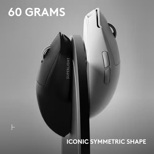 Logitech G PRO X Superlight 2 SE Wireless Gaming Mouse, 60 g pro-Grade Mouse with 5 programmable Buttons, 44K DPI Sensor, 888+ IPS, 1 kHz Report Rate, USB-C Charging for PC/Mac - White image