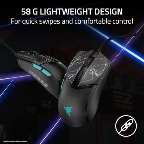 Razer Cobra Wired Gaming Mouse: 58g Lightweight - Gen-3 Switches - Chroma RGB Lighting Underglow - 8500 DPI Optical Sensor - 100% PTFE Mouse Feet - Speedflex Cable - Zenless Zone Zero Edition image