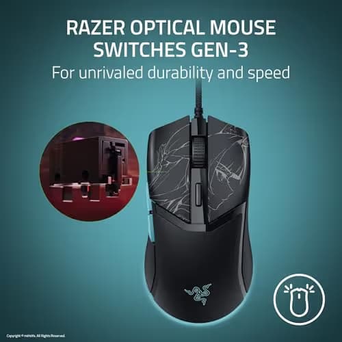 Razer Cobra Wired Gaming Mouse: 58g Lightweight - Gen-3 Switches - Chroma RGB Lighting Underglow - 8500 DPI Optical Sensor - 100% PTFE Mouse Feet - Speedflex Cable - Zenless Zone Zero Edition image