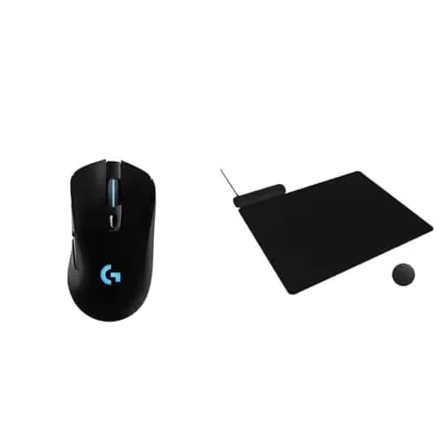 G703 Lightspeed Wireless Gaming Mouse + Powerplay 2 Wireless Charging Mousepad Bundle - Black main image