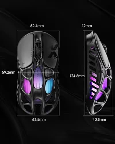 GravaStar Mercury X Pro Interstellar Silver 8KHz Wireless Gaming Mouse image