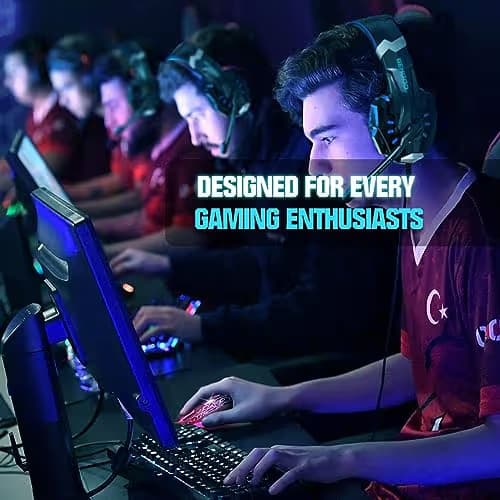 LuLabboard Wireless Gaming Mouse, Rechargeable Wireless Computer Mouse, 7-Color LED Light, Ergonomic Mouse with 6 Silent Click Buttons, 3 Adjustable 2400 DPI Wireless Mouse for Laptop,PC,Mac, Black image
