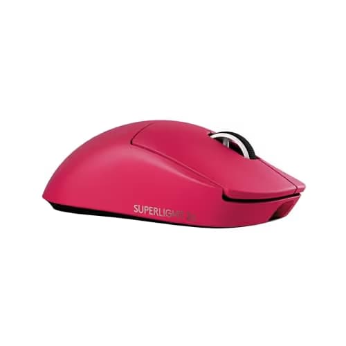 Pro X Superlight 2c Wireless Gaming Mouse: 51g Compact Mini Size, Symmetrical Shape, <8 kHz Polling, 44K DPI, PowerPlay Wireless Charging Supported, USB-C, 5 Programmable Buttons, For PC/Mac - Magenta image