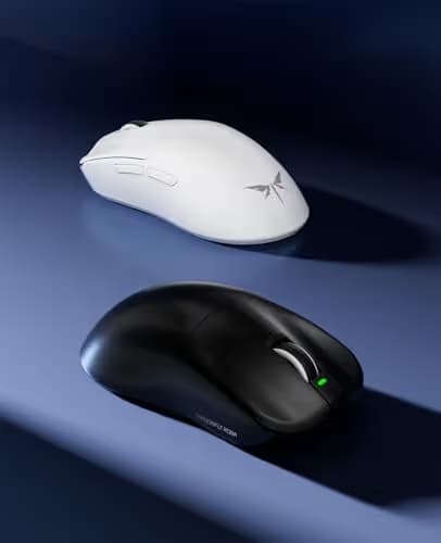 VGN Dragonfly F1 MOBA Wireless Gaming Mouse, 55g Ultralight, PAW3395 26K DPI Optical Sensor, Optimized Tactile Click Feel, Anti-Slip Silver Coating Grip, 4000Hz Polling Supported, Esports Mouse, Black image