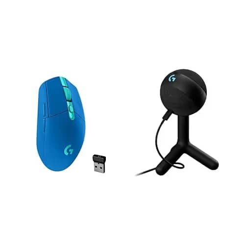 Logitech G305 Lightspeed Wireless Gaming Mouse, Blue + Yeti Orb RGB Gaming Microphone with LIGHTSYNC, USB Mic for Streaming main image