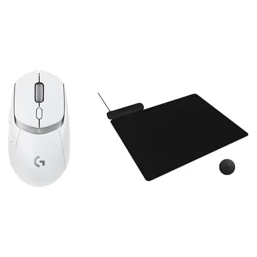 Logitech G309 Lightspeed Wireless Gaming Mouse + Powerplay 2 Wireless Charging Mouse Pad Bundle - White main image