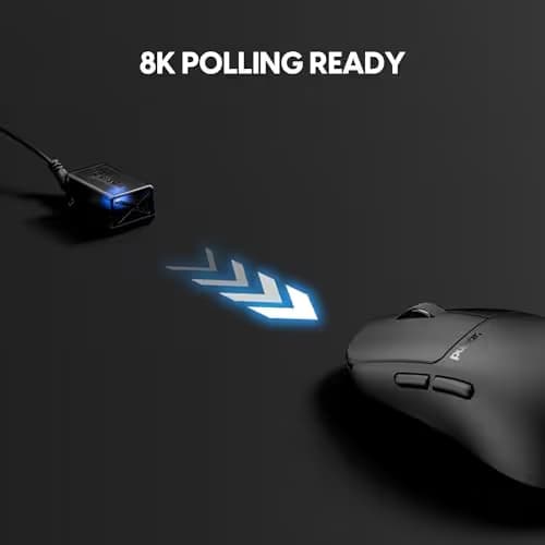 Pulsar Gaming Gears X2N Crazylight Wireless Gaming Mouse, Ultra Lightweight 1.34 oz (38g), Optical Switch, 32000 DPI, 750 IPS, XS-1 Sensor, 8k Compatible (Mini, Jet Black) image