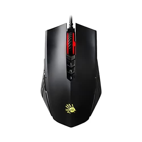 Bloody A70x Optical Gaming Mouse with Light Strike (LK) Switch & Scroll - Fully Programmable and Advance Macros (A70x-MatteBlack) main image