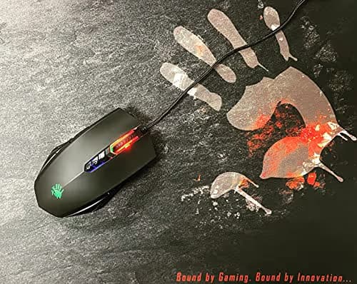 Bloody A70x Optical Gaming Mouse with Light Strike (LK) Switch & Scroll - Fully Programmable and Advance Macros (A70x-MatteBlack) image