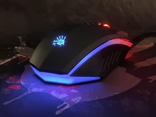 Bloody A70x Optical Gaming Mouse with Light Strike (LK) Switch & Scroll - Fully Programmable and Advance Macros (A70x-MatteBlack) image