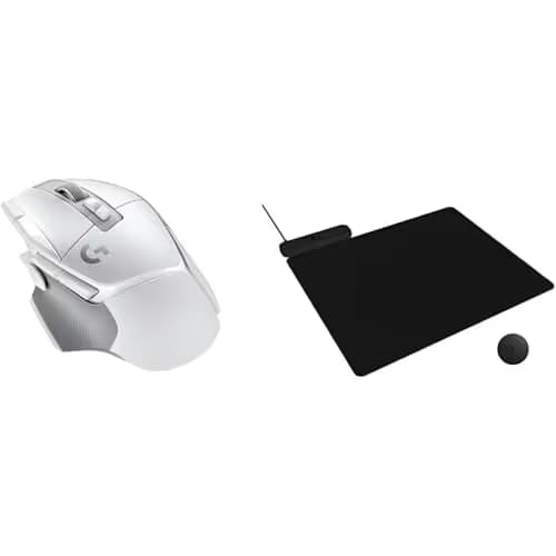 Logitech G502 X Lightspeed Wireless Gaming Mouse + Powerplay 2 Wireless Charging Mouse Pad Bundle - White main image