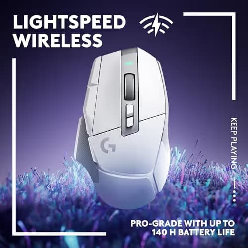 Logitech G502 X Lightspeed Wireless Gaming Mouse + Powerplay 2 Wireless Charging Mouse Pad Bundle - White image