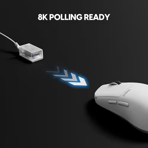 Pulsar Gaming Gears X2N Crazylight Wireless Gaming Mouse, Ultra Lightweight 1.38 oz (39g), Optical Switch, 32000 DPI, 750 IPS, XS-1 Sensor, 8k Compatible (Medium, Uyuni White) image