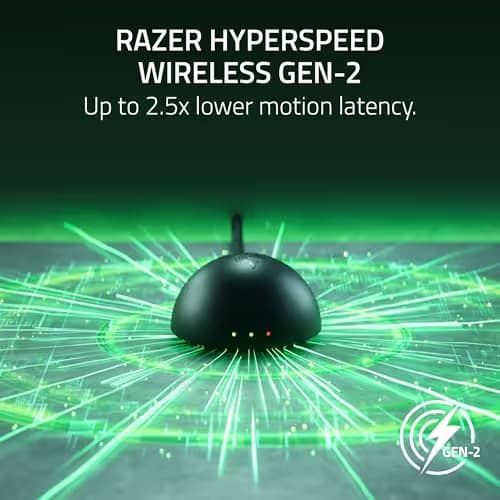 Razer Viper V4 Pro Wireless Esports Gaming Mouse – 49g Ultra Lightweight, Fast & Precise, 50K DPI Optical Sensor, 8K Polling, Gen-4 Optical Switches, Scroll Wheel, USB-C Charging, for PC & Mac – Black image