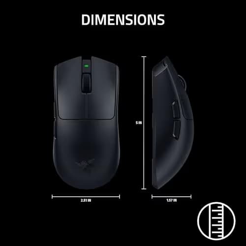Razer Viper V4 Pro Wireless Esports Gaming Mouse – 49g Ultra Lightweight, Fast & Precise, 50K DPI Optical Sensor, 8K Polling, Gen-4 Optical Switches, Scroll Wheel, USB-C Charging, for PC & Mac – Black image