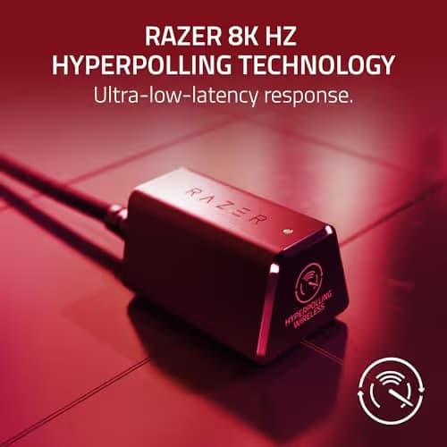 Razer Viper V3 Pro Wireless Esports Gaming Mouse: Symmetrical - 54g Lightweight - 8K Polling - 35K Optical Sensor - Gen3 Optical Switches - 8 Programmable Controls - 95 Hr Battery - Sentinels Edition image