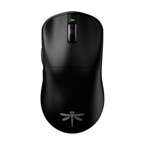 VGN Dragonfly F1 Pro Wireless Gaming Mouse, 49g Ultra-Lightweight, PAW3395 26K DPI Sensor, 4KHz Polling Rate Supported, Professional Esports Speed, Black image