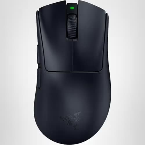 Razer DeathAdder V4 Pro Wireless Gaming Mouse: 56g Lightweight - HyperSpeed Wireless Gen-2 - Optical Scroll Wheel - Optical Switches Gen-4 - Focus Pro 45K Sensor Gen-2 - Up to 150 Hr Battery - Black image