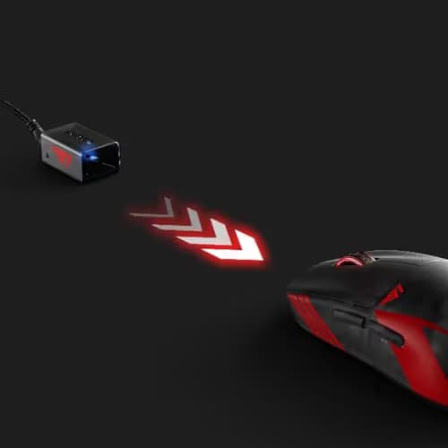 Pulsar Gaming Gears X2 Crazylight Wireless Gaming Mouse, Ultra Lightweight 1.27 oz (36g), Optical Switch, 32000 DPI, 750 IPS, XS-1 Sensor, 8k Compatible (Mini, Black, T1 Edition) image