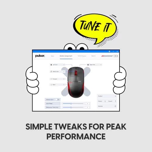 Pulsar Gaming Gears X2 Crazylight Wireless Gaming Mouse, Ultra Lightweight 1.27 oz (36g), Optical Switch, 32000 DPI, 750 IPS, XS-1 Sensor, 8k Compatible (Mini, Black, T1 Edition) image
