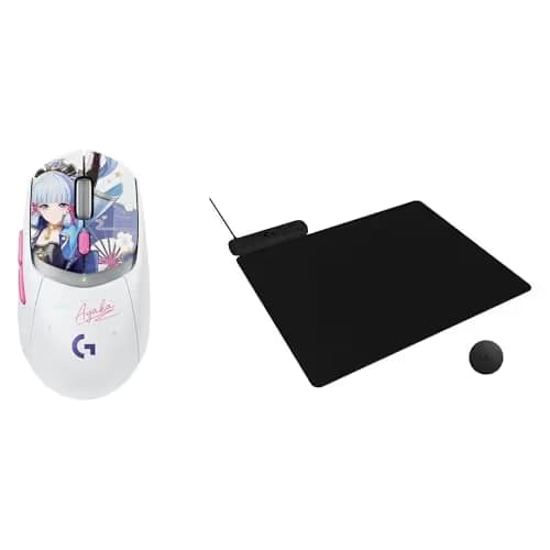Logitech G309 Kamisato Ayaka Special Edition Lightspeed Wireless Gaming Mouse + Powerplay 2 Wireless Charging Mouse Pad Bundle main image