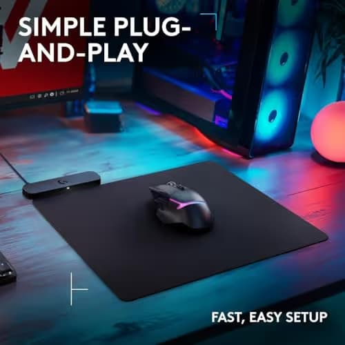 Logitech G309 Kamisato Ayaka Special Edition Lightspeed Wireless Gaming Mouse + Powerplay 2 Wireless Charging Mouse Pad Bundle image