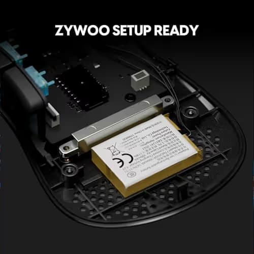 Pulsar Gaming Gears ZywOo The Chosen Mouse Wireless Gaming Mouse, Ultra Lightweight 2.08 oz (59g), Optical Switch, 32000 DPI, 750 IPS, XS-1 Sensor, 8k Compatible (Medium, White) image