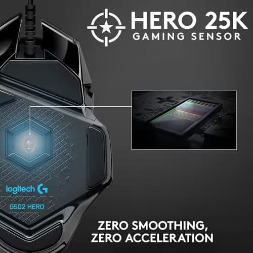 Logitech G502 HERO Wired Gaming Mouse + G Pro X Gaming Headset Bundle - Black image