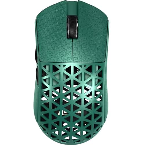R5Ultra 8K Carbon Fiber Wireless Gaming Mouse with 42000 DPI -PAW3950 MAX Sensor -39g Ultra-Lightweight-Nordic 52840 MCU Chip-Wired/BT/2.4GHz Wirelss Programmable Mouse Tape for PC/Mac (Green) main image
