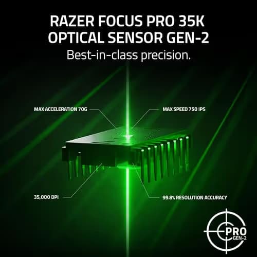 Razer Viper V3 Pro Wireless Esports Gaming Mouse: Symmetrical - 54g - 8K Polling - 35K DPI Optical Sensor - Gen3 Optical Switches - 8 Programmable Controls - 95 Hr Battery - Counter-Strike 2 Edition image