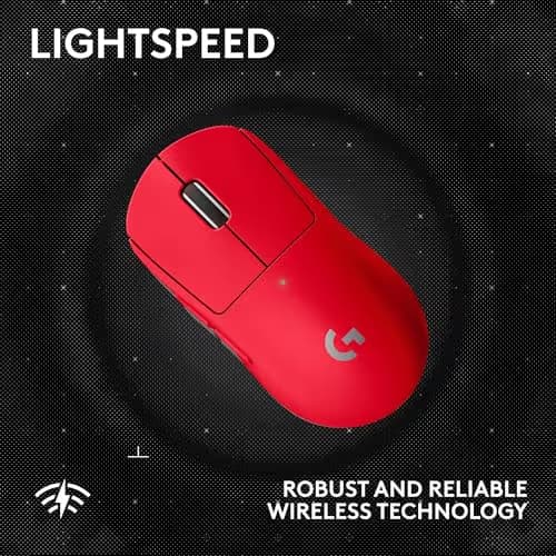 Logitech G PRO X Superlight 2 SE Wireless Gaming Mouse, 60 g pro-Grade Mouse with 5 programmable Buttons, 44K DPI Sensor, 888+ IPS, 1 kHz Report Rate, USB-C Charging for PC/Mac - Red image