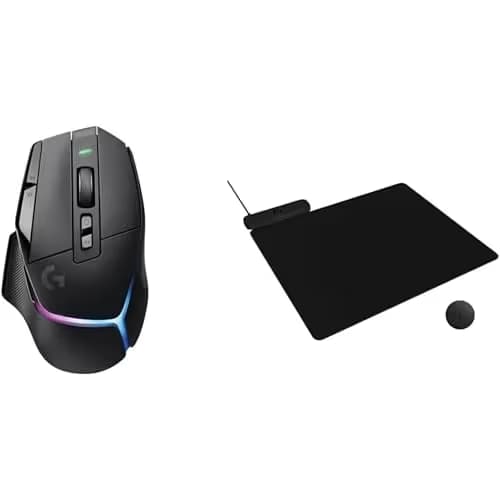 Logitech G502 X Plus Lightspeed Wireless Gaming Mouse + Powerplay 2 Wireless Charging Mouse Pad Bundle - Black main image