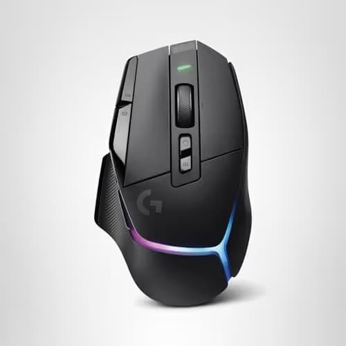 Logitech G502 X Plus Lightspeed Wireless Gaming Mouse + Powerplay 2 Wireless Charging Mouse Pad Bundle - Black image