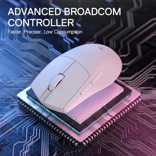 Redragon M916 PRO 3-Mode Wireless Gaming Mouse, 55G Ultra-Light 26K DPI Mouse w/Ergonomic Natural Grip Build, Full Programmable Buttons, Software Supports DIY Keybinds & DPI image