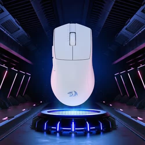 Redragon M916 PRO 3-Mode Wireless Gaming Mouse, 55G Ultra-Light 26K DPI Mouse w/Ergonomic Natural Grip Build, Full Programmable Buttons, Software Supports DIY Keybinds & DPI image