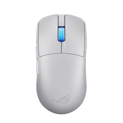 ASUS ROG Harpe II Ace Wireless Esports Gaming Mouse – 2025, Pro-Tested, Right-Handed, 48g Lightweight, Tri-Mode Connectivity, 42K DPI, 8K Polling, 101Hr Battery, Web-Based Tool, PC/Mac Support - White main image