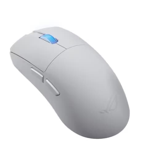 ASUS ROG Harpe II Ace Wireless Esports Gaming Mouse – 2025, Pro-Tested, Right-Handed, 48g Lightweight, Tri-Mode Connectivity, 42K DPI, 8K Polling, 101Hr Battery, Web-Based Tool, PC/Mac Support - White image