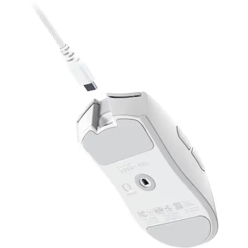 Razer Viper V4 Pro Wireless Esports Gaming Mouse – 50g Ultra Lightweight, Fast & Precise, 50K DPI Optical Sensor, 8K Polling, Gen-4 Optical Switches, Scroll Wheel, USB-C Charging, for PC & Mac – White image