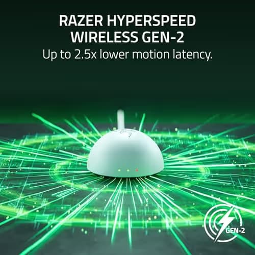 Razer Viper V4 Pro Wireless Esports Gaming Mouse – 50g Ultra Lightweight, Fast & Precise, 50K DPI Optical Sensor, 8K Polling, Gen-4 Optical Switches, Scroll Wheel, USB-C Charging, for PC & Mac – White image