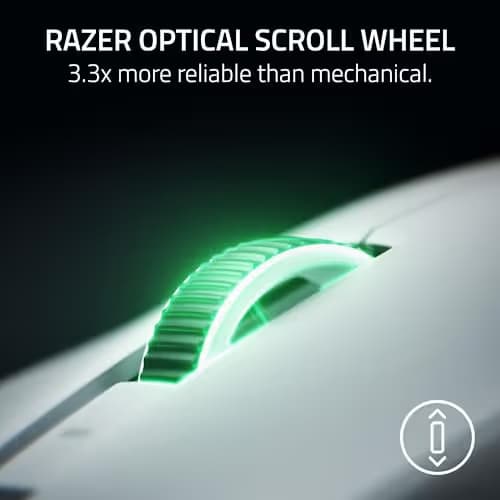 Razer Viper V4 Pro Wireless Esports Gaming Mouse – 50g Ultra Lightweight, Fast & Precise, 50K DPI Optical Sensor, 8K Polling, Gen-4 Optical Switches, Scroll Wheel, USB-C Charging, for PC & Mac – White image
